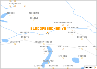 map of Blagoveshcheniye