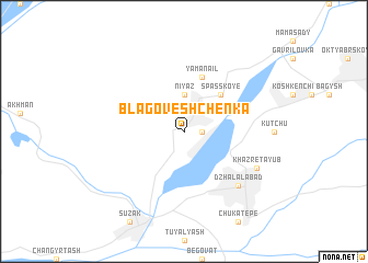 map of Blagoveshchenka