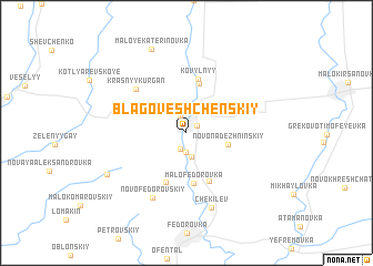 map of Blagoveshchenskiy