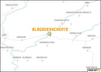 map of Blagoveshchen\