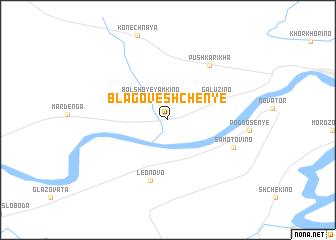 map of Blagoveshchen\