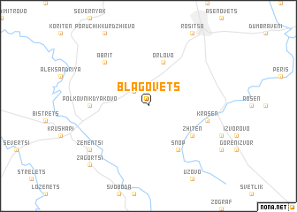 map of Blagovets