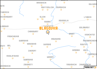 map of Blagovka