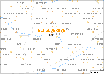 map of Blagovskoye