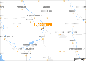 map of Blagoyevo