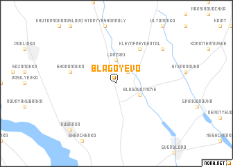 map of Blagoyevo