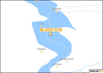 map of Blagoyevo