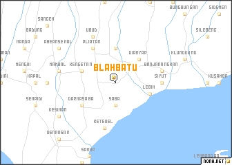 map of Blahbatu