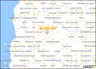 map of Blaḩlah