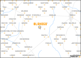 map of Blahogo