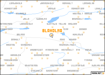 map of Blaholma