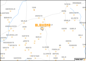 map of Blaikoma