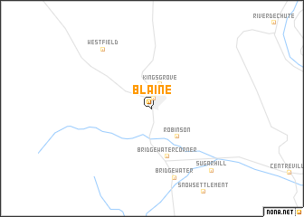 Blaine (United States - USA) map - nona.net