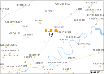 map of Blaine