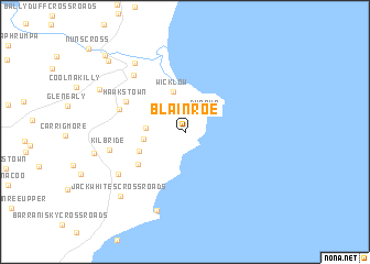 map of Blainroe