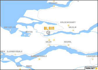 map of Blain