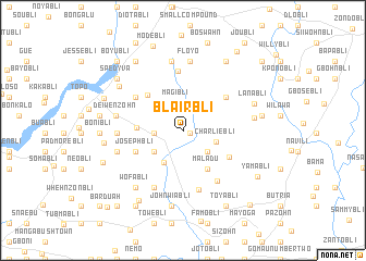 map of Blairbli