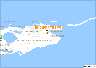 map of Blair Estates