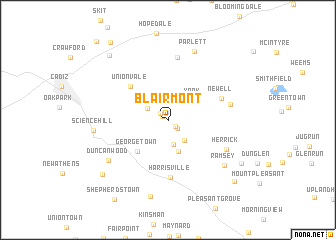 map of Blairmont