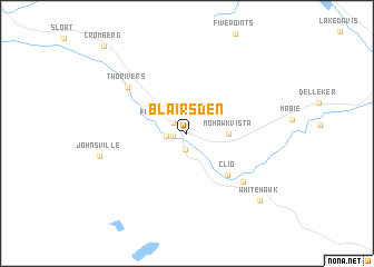 map of Blairsden