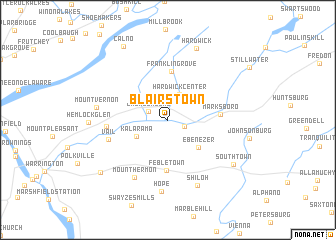 map of Blairstown