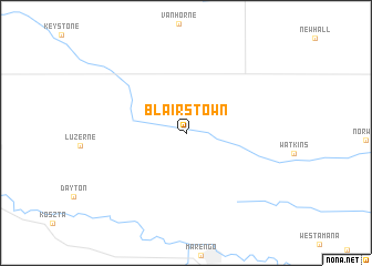 map of Blairstown