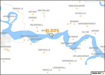 map of Blairs