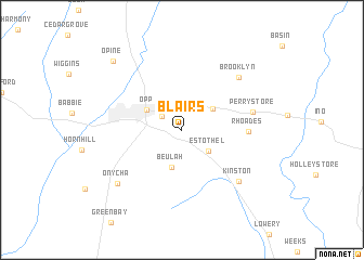 map of Blairs