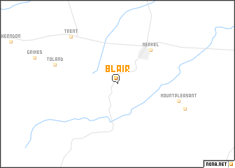 map of Blair