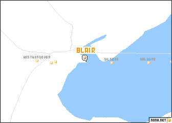 map of Blair
