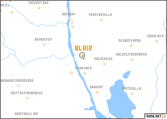 map of Blair