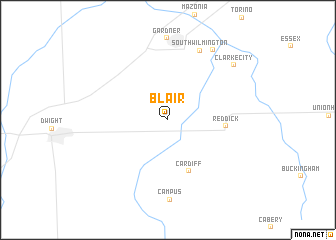 map of Blair