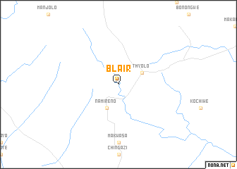 map of Blair