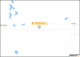 map of Blaisdell