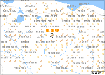 map of Blaise