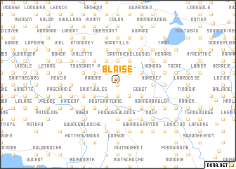 map of Blaise