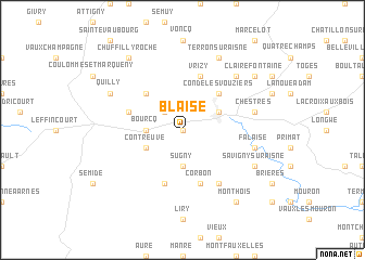 map of Blaise