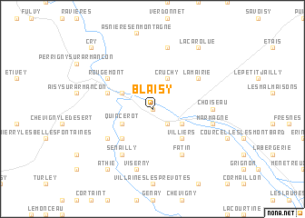 map of Blaisy