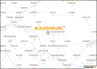 map of Blăjenii de Jos