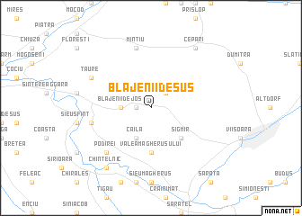 map of Blăjenii de Sus