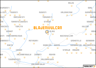 map of Blăjeni-Vulcan