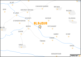 map of Blajova