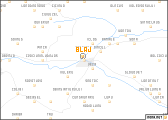 map of Blaj