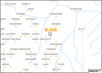 map of Blaka