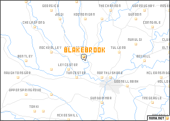 map of Blakebrook