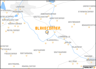 map of Blake Corner