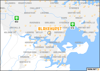 map of Blakehurst