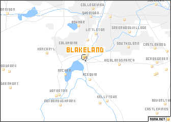 map of Blakeland