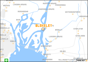 map of Blakeley