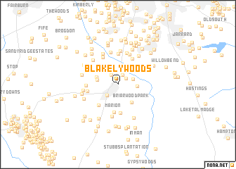 map of Blakely Woods